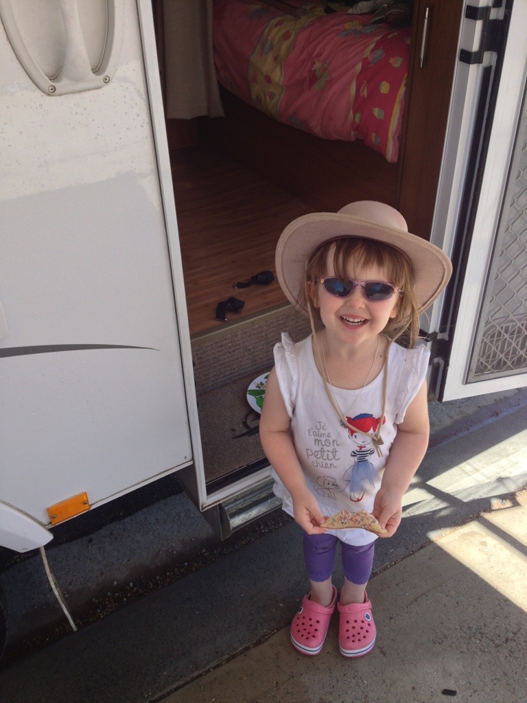 Taking a lunch break.