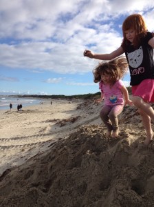 Playing in the dunes
